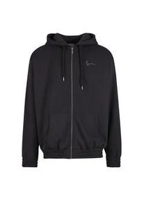 Troyer Karl Kani "Karl Kani Karl Kani Authentic Star Logo OS Full Zip Hoodie", Herren, Gr. XS, schwarz, 80% Baumwolle, 20% Polyester, mehrfarbig, loose fit, ohne Ausschnitt, Pullover Troyer