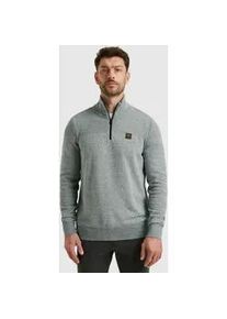 PME-Legend Troyer PME LEGEND, Herren, Gr. 3XL, salute, Strick, Obermaterial: 100% Baumwolle, unifarben, regular fit h&uuml;ftbedeckend, Rundhals, Flachstrickb&uuml;ndchen, Pullover Troyer, mit Struktur-Muster und Logo-Badge