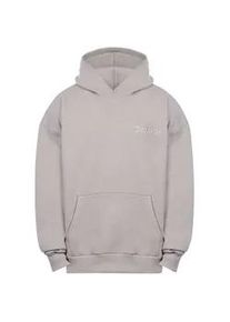 Kapuzenpullover DROPSIZE "Dropsize HEAVY OVERSIZE EMBO HOODIE", Herren, Gr. S, moonbeam, 70% Baumwolle, 30% Polyester, mehrfarbig, oversize, ohne Ausschnitt, Pullover Kapuzenpullover