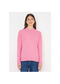 Strickpullover Cecil, Damen, Gr. L (42), schwarz blossom melange, Web, 37% Baumwolle, 34% Polyacryl, 26% Polyester, 3% Elasthan, unifarben, normal normal, hoch geschlossener Ausschnitt, Rippb&uuml;ndchen, Pullover Strickpullover, mit Strick-Struktur