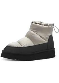 Winterboots Tamaris, Damen, Gr. 41, altsilberfarben, schwarz, Lederimitat, Textil, Schuhe Winterboots, Plateau, Snowboots, Outdoorschuh, Schnellverschluss am Schaftrand