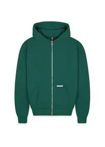 Sweatjacke DROPSIZE "Dropsize Herren Super Heavy Blank Zip-Hoodie", Herren, Gr. XS, gr&uuml;n, 70% Baumwolle, 30% Polyester, unifarben, Sweatjacken Sweatjacke
