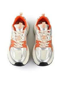 Trainingsschuh Buffalo "Buffalo Yuno - Vegan Nappa/Mesh", Damen, Gr. 39, cream, orange, Schuhe