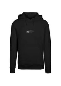 Mister Tee Kapuzensweatshirt MISTERTEE "MisterTee Herren Become the Change Butterfly 2.0 Hoody", Herren, Gr. M, schwarz, 65% Baumwolle, 35% Polyester, bedruckt, Sweatshirts