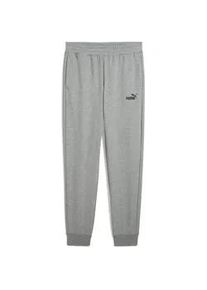 Sporthose Puma "Essentials No. 1 Logo Slim Jogginghose Herren", Damen, Gr. XS, Normalgr&ouml;&szlig;en, medium gray heather, Obermaterial: 66% Baumwolle, 34% Polyester; Taschenfutter: 100% Baumwolle; Rippe: 3% Elasthan, 97% Baumwolle, unifarben, slim fit, Hosen Sporthose