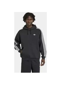 Kapuzensweatshirt Adidas ORIGINALS "3S HOODY", Herren, Gr. S, schwarz, Obermaterial: 70% Baumwolle, 30% Polyester, angesetztes B&uuml;ndchen, Sweatshirts