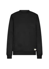 Longpullover oxmo "Sweater OXKAREN", Damen, Gr. L, schwarz, Obermaterial: 80% Polyester PES. 20% Baumwolle CO., Pullover Longpullover