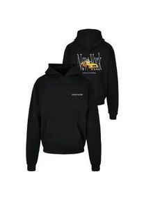 Kapuzenpullover "Upscale by Mister Tee Herren NY Taxi Hoodie", Herren, Gr. L, schwarz, 100% Baumwolle, UPSCALE BY Mister Tee, unifarben, Pullover Kapuzenpullover