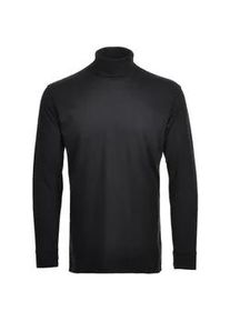 Sweatshirt Ragman "Longsleeve Langarm Basic Rollkragen Regular Fit", Herren, Gr. S, schwarz, Obermaterial: 100% Baumwolle CO., Sweatshirts Sweatshirt
