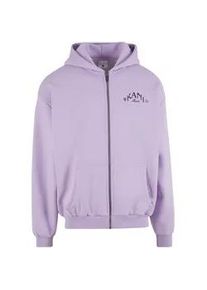 Kapuzenpullover Karl Kani "Karl Kani Kani Palm Os Zip Hoodie", Herren, Gr. XL, violet, 65% Baumwolle, 35% Polyester, mehrfarbig, normal, ohne Ausschnitt, Pullover Kapuzenpullover