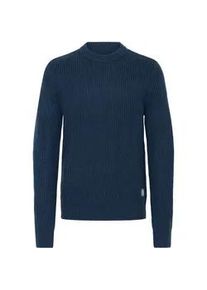 Strickfleece-Pullover Blend "Strickpullover BHMRibi", Herren, Gr. L, blau (marineblaus), Obermaterial: 100% Polyacryl PAN., Pullover