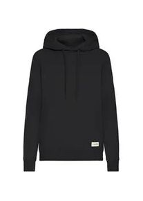 Kapuzenpullover oxmo "Hoodie OXKAREN", Damen, Gr. XL, schwarz, Obermaterial: 80% Baumwolle CO. 20% Polyester PES., Pullover Kapuzenpullover