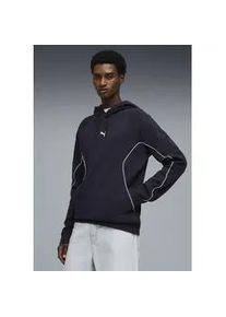 Kapuzensweatshirt Puma "SPORT HOODIE DK", Herren, Gr. S, new navy, Obermaterial: 47% Polyester, 38% Baumwolle, 10% Viskose, 5% Elasthan, unifarben, regular fit normal, Sweatshirts, mit Kapuze, mit K&auml;ngurutasche, Regular Fit