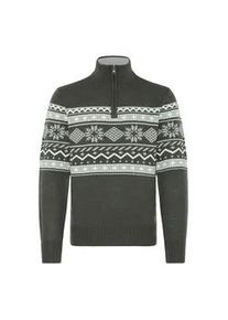 Troyer Blend "Troyer BHNolan", Herren, Gr. 3XL, grau (charcoal mix), Obermaterial: 100% Polyacryl PAN., Pullover Troyer