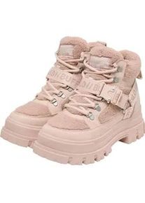Stiefel Buffalo "Buffalo ASPHA COM MID WARM - VEGAN NAPPA/FUR", Damen, Gr. 41, rose, wei&szlig;, Kunstfaser, unifarben, Schuhe Stiefel