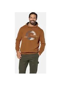 Kapuzensweatshirt Jan Vanderstorm "Sweatshirt MAGNUSBORG", Herren, Gr. L, orange (dunkelorange), Obermaterial: 100% Baumwolle CO., Sweatshirts