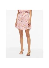 Minirock Vila "VIFALIA HW SHORT SKIRT - NOOS", Damen, Gr. 36, misty rose aop:flower, Web, Obermaterial: 100% Polyester, bedruckt, regular fit kurz, R&ouml;cke Minirock