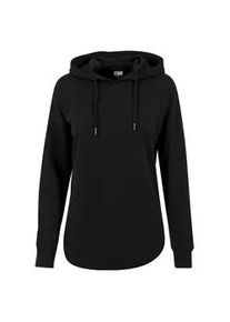 Rundhalspullover Urban Classics "Urban Classics Damen Ladies Oversized Terry Hoody", Damen, Gr. XS, schwarz, 100% Baumwolle, unifarben, oversize, ohne Ausschnitt, Pullover Rundhalspullover