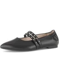 Ballerina Gabor "Eleganter Ballerina", Damen, Gr. 36, schwarz, Schuhe Ballerina