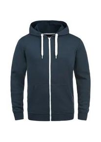 !Solid Kapuzensweatjacke SOLID "Kapuzensweatjacke SDOlli", Herren, Gr. S, blau (insignia b), Obermaterial: 80% Polyester PES. 20% Baumwolle CO., Sweatjacken