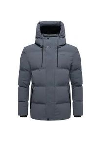 Steppjacke STONE HARBOUR "Taviaan XX", Herren, Gr. XXXL (58), graublau, Obermaterial: 100% Polyester; Innenfutter: 100% Polyester; Wattierung: 100% Polyester; &Auml;rmelfutter: 100% Polyester, gerade Po-bedeckend, hoch geschlossener Ausschnitt, eng B&uuml;ndchen, Jacken Steppjacke, Gesteppte Herren Jacke mit Kapuze