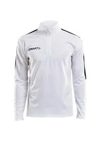 Craft Progress 1/2-Zip Trainings-Top Herren 1900 - white/black XXL