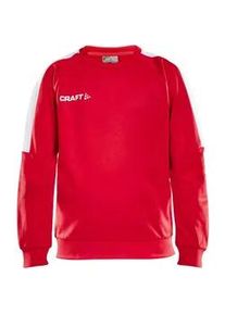 Craft Progress Round-Neck Sweatshirt Kinder 430900 - bright red/white 146/152