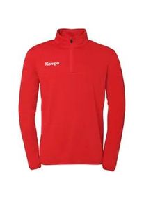 Kempa 1/4-Zip Top Sweatshirt Kinder rot 164