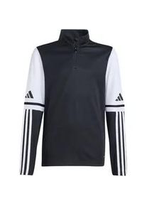 Adidas Squadra 25 1/4-Zip Sweatshirt Kinder JE2749 - black/white 176