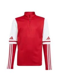 Adidas Squadra 25 1/4-Zip Sweatshirt Kinder JD3026 - team power red 2/white 152
