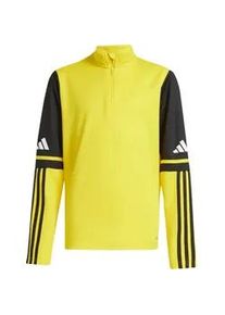 Adidas Squadra 25 1/4-Zip Sweatshirt Kinder JP3380 - team yellow/black/white 140