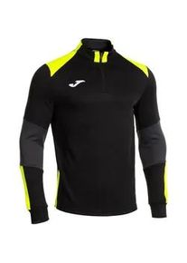Joma Danubio IV 1/4-Zip Sweatshirt Kinder 121 - schwarz/gelb fluor 128