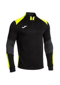 Joma Danubio IV 1/4-Zip Sweatshirt Kinder 121 - schwarz/gelb fluor 152