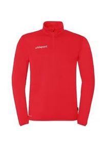 Uhlsport Essential 1/4-Zip Sweatshirt Kinder rot/wei&szlig; 128