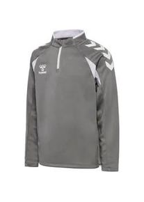 Hummel hmlCORE 2.0 1/2-Zip Sweatshirt Kinder 1299 - steel gray/white 164
