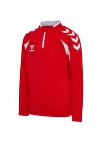 Hummel hmlCORE 2.0 1/2-Zip Sweatshirt Kinder 3946 - true red/white 140
