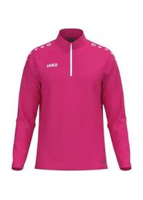 Jako One 1/4-Zip Sweatshirt Kinder 170 - deep pink 164