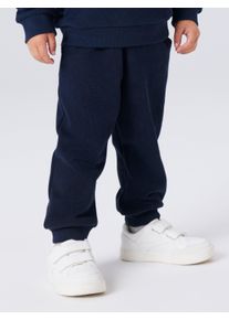 Sweathose name it "NMMOBEAR NREG SWEAT PANT UNB NOOS", Jungen, Gr. 128, N-Gr, schwarz sapphire, Sweatware, Obermaterial: 51% Baumwolle, 35% Polyester, 14% Viskose, unifarben, kn&ouml;chellang, Hosen Sweathose
