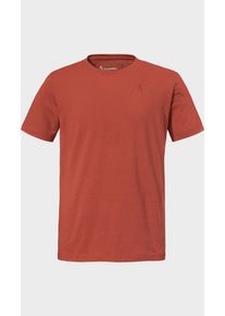 Sch&ouml;ffel Funktionsshirt SCH&Ouml;FFEL "T Shirt Hohberg M", Herren, Gr. 46, 5590, rot, Oberstoff: 60% Baumwolle, 40% Polyester, Rundhals, Shirts Funktionsshirt