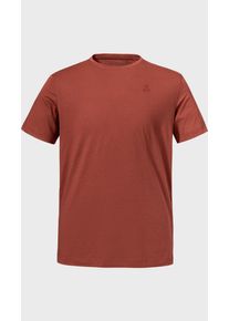 Sch&ouml;ffel Funktionsshirt SCH&Ouml;FFEL "T Shirt Buchberg M", Herren, Gr. 46, 5590, rot, Oberstoff: 60% Baumwolle, 40% Polyester, Rundhals, Shirts Funktionsshirt