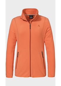 Sch&ouml;ffel Fleecejacke SCH&Ouml;FFEL "Fleece Jk Style Ash WMS", Damen, Gr. 40, 5115, orange, Oberstoff: 100% Polyester, regular fit, hoch geschlossener Ausschnitt, Jacken Fleecejacke
