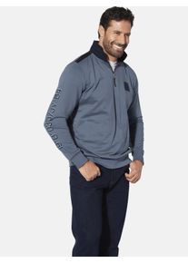 Sweatshirt Jan Vanderstorm "Sweatshirt JORDEBENK", Herren, Gr. XL, blau, Obermaterial: 100% Baumwolle CO., Sweatshirts Sweatshirt