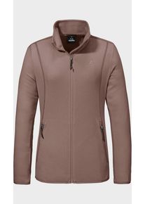 Sch&ouml;ffel Fleecejacke SCH&Ouml;FFEL "Fleece Jk Style Ash WMS", Damen, Gr. 46, 3905, braun, Oberstoff: 100% Polyester, regular fit, hoch geschlossener Ausschnitt, Jacken Fleecejacke