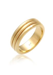 Partnerring Elli Premium "Ring Paarring Drei Ringe Trauring Hochzeit 925 Silber" Gr. 52, gold, Fingerringe, Damen, 52, Silber 925 (Sterlingsilber), Partnerring