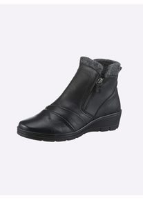 Stiefelette CLASSIC, Damen, Gr. 42, schwarz, Glattleder, Rindsleder, Schuhe Stiefelette