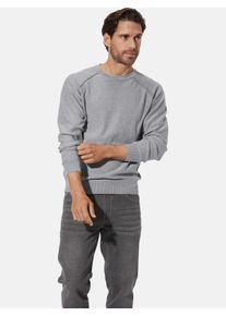 Rundhalspullover Babista "Pullover TESSALINI", Herren, Gr. L, grau, Obermaterial: 100% Baumwolle CO., Pullover Rundhalspullover