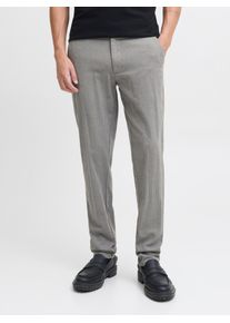 Jack & Jones Chinohose JACK & JONES "JPSTMARCO BOWIE WINTER CHINO SN", Herren, Gr. 32, L&auml;nge 34, grau (grau melange detail:herringbone), Web, Obermaterial: 100% Baumwolle, meliert, unifarben, slim fit, Hosen Chinohose