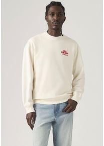 Levi's Sweatshirt LEVI'S "RELAXD GRAPHIC CREW", Herren, Gr. L, ls, co egret, Sweatware, Obermaterial: 88% Baumwolle, 12% Polyester, relaxed fit normal, Rundhals, Sweatshirts Sweatshirt, Relaxed fit