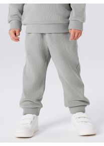 Sweathose name it "NMMOBEAR NREG SWEAT PANT UNB NOOS", Jungen, Gr. 86, N-Gr, shadow, Sweatware, Obermaterial: 51% Baumwolle, 35% Polyester, 14% Viskose, unifarben, kn&ouml;chellang, Hosen Sweathose