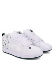 Sneaker DC Shoes "Court Graffik", Herren, Gr. 8(40,5), wei&szlig; (wei&szlig;, whtie, gr&uuml;n), Obermaterial:57.05% Leder, 28.2% Synthetikmaterial, 13.87% Microfaser, 0.88% Textil;, Schuhe Sneaker